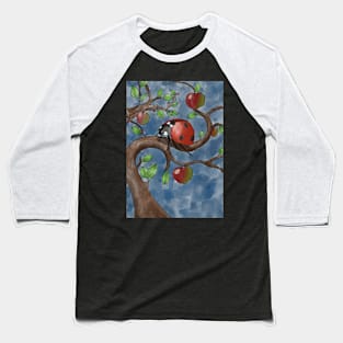 Ladybug on apple tree Baseball T-Shirt